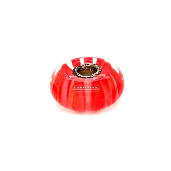 Trollbead Peach Stripe Bead - Picture 1 of 4